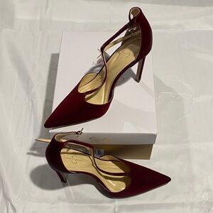 Jessica Simpson Deep Red Heels